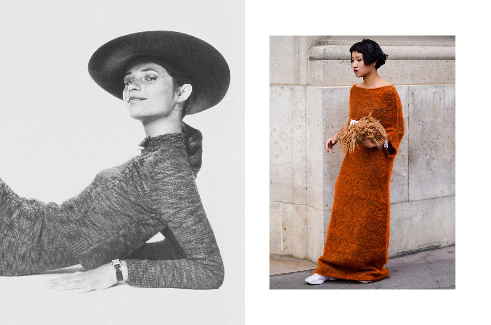 Charlotte Rampling, 1970 © Arnaud de Rosnay/Condé Nast via Getty Images Street Style Paris © Edward Berthelot/Getty Images