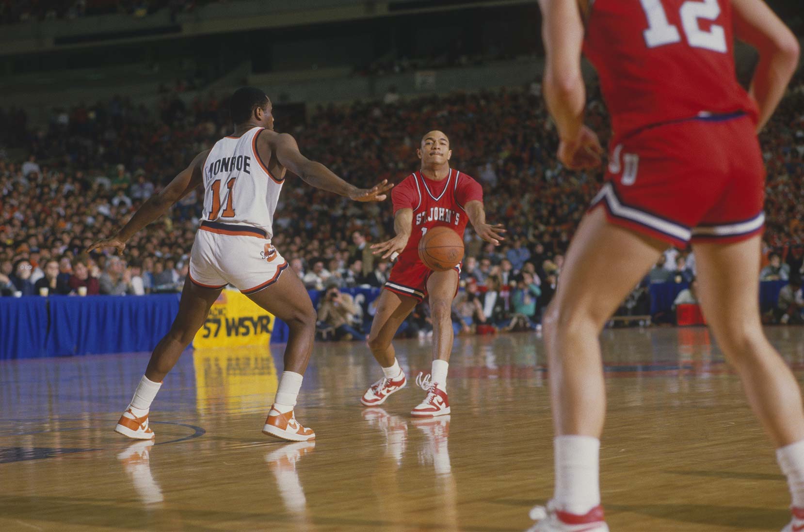 Mark Jackson von St. John im Spiel gegen Syracuse, 1980er Jahre © Focus on Sport/Getty Images