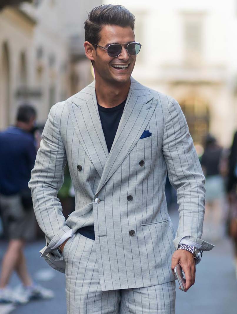 Frank Gallucci og venner i Versailles under Milanos Men's Fashion Week forår/sommer 2018, 17. juni 2017 i Milano i Italien. (Foto af Christian Vierig/Getty Images)