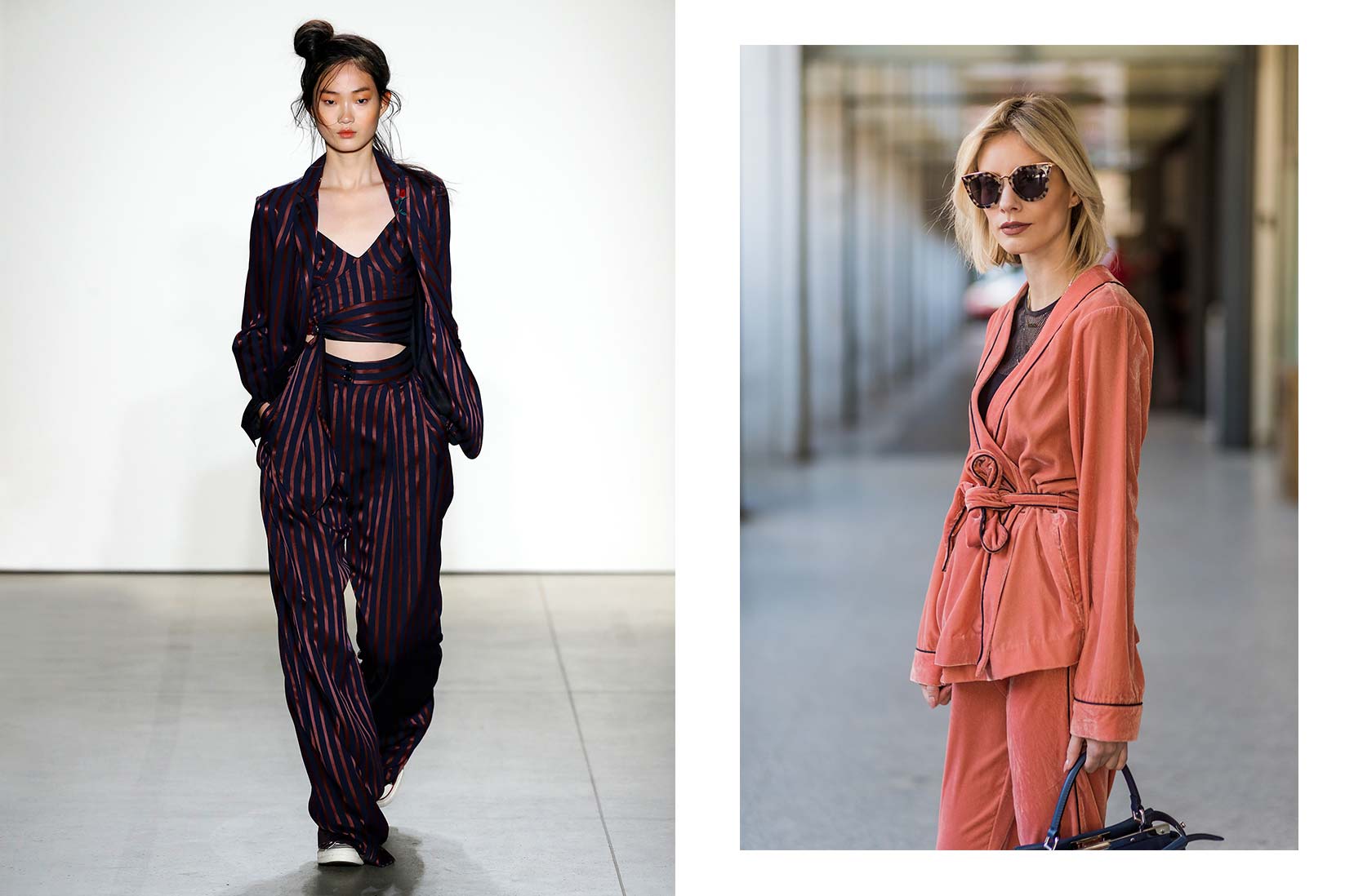 Adam Selman H/W17 © Estrop/Getty Images (links) / Lisa Hahnbück © Christian Vierig/Getty Images (rechts)