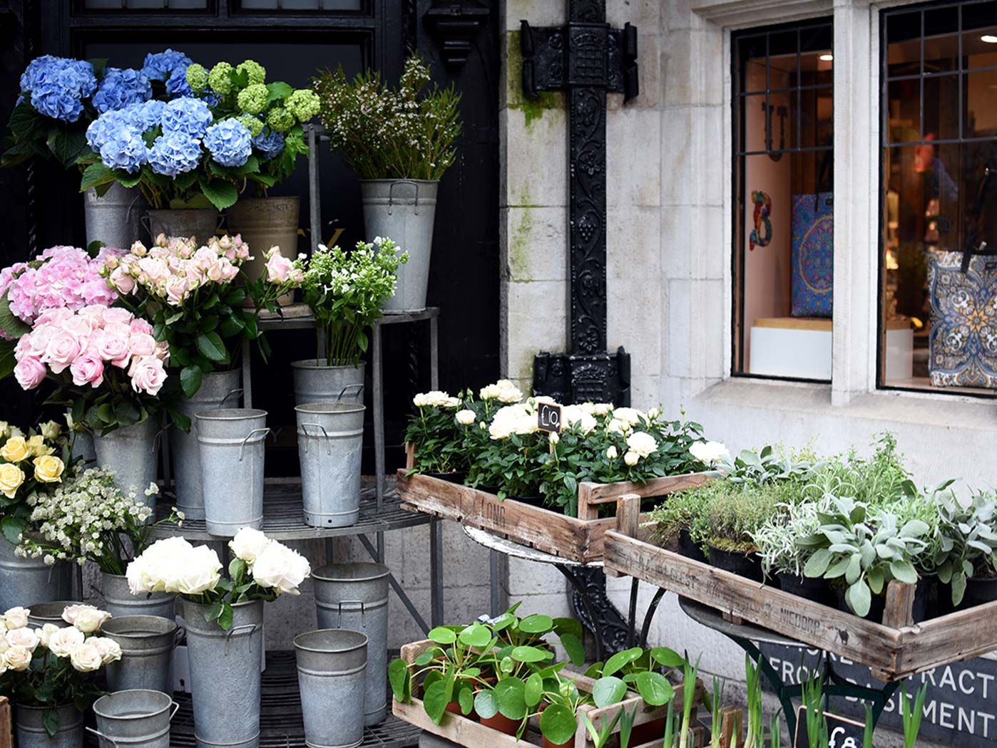 Liberty's flower stand London