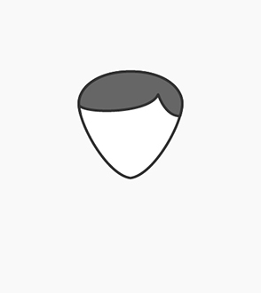 Herzförmige Gesichtsform Herren